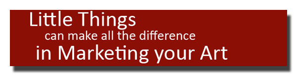 Little Things Make All the difference in an Artist's Career